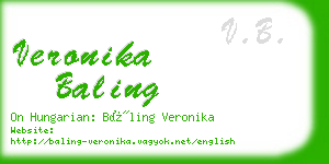 veronika baling business card